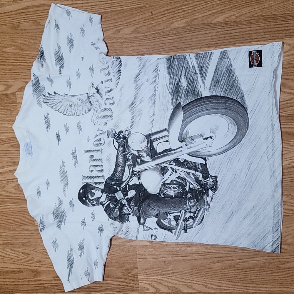 Rare Vintage 91 Harley-Davidson RK Stratman t-shirt
